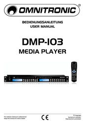 Omnitronic DMP-103 Bedienungsanleitung
