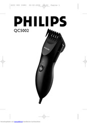 Philips QC5002 Bedienungsanleitung