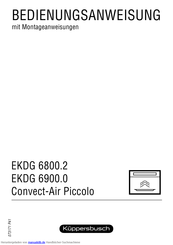 Kuppersbusch EKDG 6900.0 Bedienungsanweisung Mit Montageanweisungen