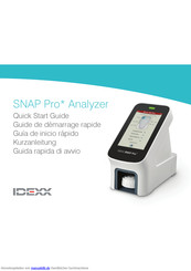 Idexx SNAP Pro Kurzanleitung