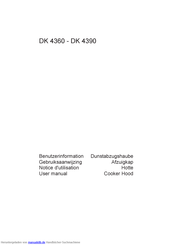 AEG DK 4390 Benutzerinformation