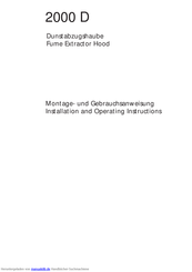 AEG Protect D. 2000 Montage- Und Gebrauchsanweisung