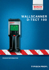 Bosch D-TECT 100 Produktinformation