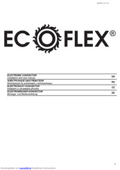 ECOFLEX F117 - TAC Montage- Und Bedienanleitung