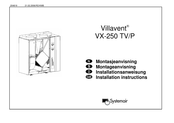 SystemAir Villavent VX-250 TV Installationsanweisung