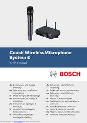 Bosch 7 620 230 020 Bedienungs- Und Einbauanleitung