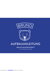 Bruno BOXSPRINGBETT Aufbauanleitung
