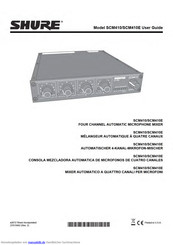 Shure SCM410E Bedienungsanleitung