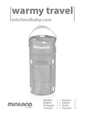 miniland baby warmy travel Bedienungsanleitung
