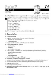 Satel APS-412 Bedienungsanleitung