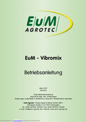 EuM-Agrotec Vibromix VM 25 Betriebsanleitung