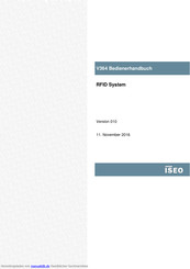 iseo V364 Bedienerhandbuch