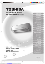Toshiba RAS-107SAV Series Installationsanleitung