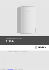 Bosch ST 65 E Installations- Und Wartungsanleitung