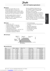 Danfoss MCD 100-001 Projektierungshandbuch