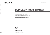 Sony DXC-LS1P Bedienungsanleitung