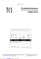 TCS TKI01-SG/2 Produktinformation