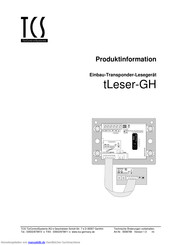 TCS tLeser-GH Produktinformation