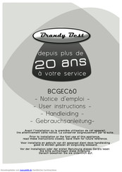 Brandy Best BCGEC60 Gebrauchsanleitung