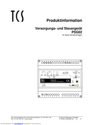 Tcs PSG02 Produktinformation