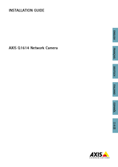 Axis Q1614 Bedienungsanleitung