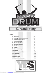 Yes MARK DRUM Kurzanleitung