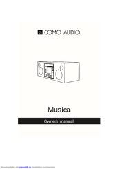 COMO AUDIO Musica Bedienungsanleitung