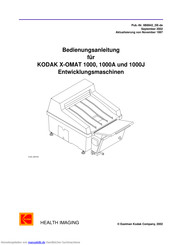 Kodak X-OMAT 1000J Bedienungsanleitung