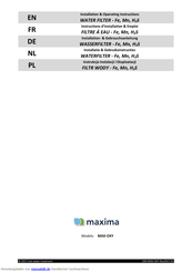 Maxima MAX-OXY Gebrauchsanleitung