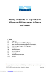 Atec 321 FAETA Nachtrag Zum Betriebs- Und Flughandbuch