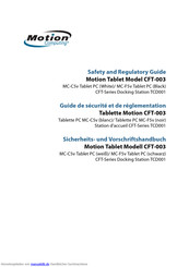 Motion Computing CFT-003 Sicherheits- Und Vorschriftshandbuch