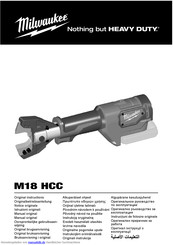 Milwaukee M18 HCC Originalbetriebsanleitung