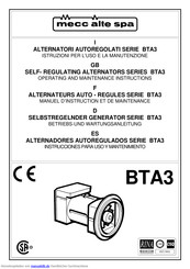 Mecc Alte spa BTA3 SB/4 Betriebs- Und Wartungsanleitung