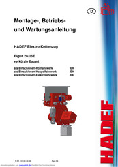 HADEF 28/06E Montage-, Bedienungs- Und Wartungsanleitung
