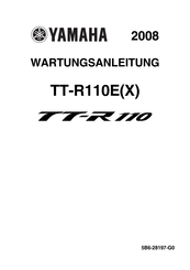Yamaha TT-R110 Serie 2008 Wartungsanleitung