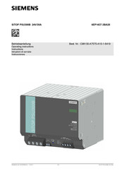 Siemens SITOP PSU300B Betriebsanleitung