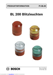 Bosch BL 200 Installationsanleitung