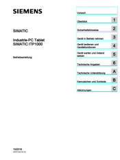 Siemens SIMATIC ITP1000 Betriebsanleitung