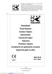 Kalorik TKG SK 4 Gebrauchsanleitung