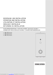 STIEBEL ELTRON SBB 300 basic Bedienung Und Installation