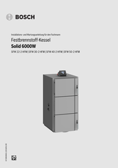 Bosch Solid 6000W SFW 22-2 HFM Installations- Und Wartungsanleitung