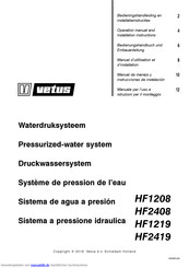 Vetus HF1208 Bedienungshandbuch