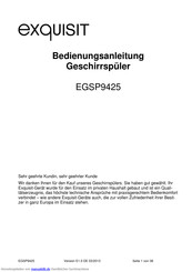 Exquisit EGSP9425 Bedienungsanleitung