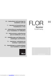 Nice FLOXR-Serie Installierungs-Und Gebrauchsanleitungen Und Hinweise
