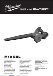 Milwaukee M18 BBL Originalbetriebsanleitung
