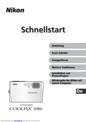 Nikon COOLPIX S50c Schnellstart