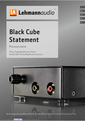 Lehmannaudio Black Cube Bedienungsanleitung