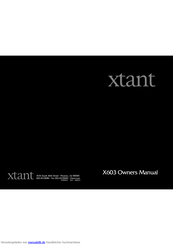 Xtant X603 Handbuch
