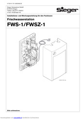 sieger FWS-1 Installations- Und Wartungsanleitung