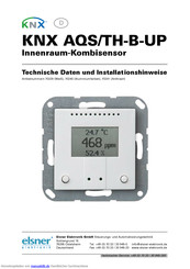 elsner elektronik KNX AQS/TH-B-UP Installationshinweise